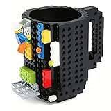 CIOKETTY Creative DIY Building Blocks Cup,Funny DIY Building Blocks Cup, Build on Brick Coffee Mug,