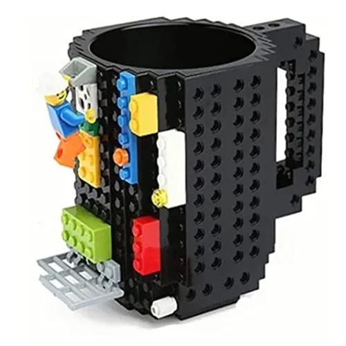 Cioketty Creative Diy Building Blocks Cup,Funny Diy Building Blocks Cup, Build On Brick Coffee Mug, Funny Cups For Kids, Novelty Gifts For Kids Adults Birthday Christmas #TOP4