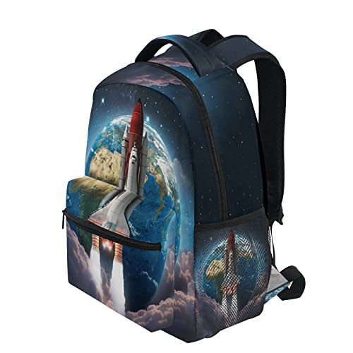 Kcldeci Space Shuttle Laptop Backpack Student Backpacks School Bag Bookbag Travel Daypack Shoulder Bag Fits 14inch Laptop3