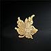 songbowen Water Drill Maple Leaf Brooch Women's Fashion Crystal Brooch Retro Yellow Orange Crystal Large Maple Leaf Brooch Autumn Jewelry Gift, Scarf Buckle Flower Brooch Chest Pin Chest Decoration