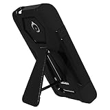 AMZER Dual Layer Hybrid Kickstand Case Skin for Alcatel Acquire, Dawn, Streak - Black