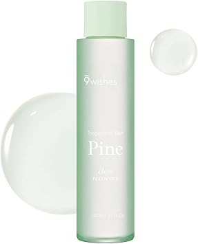 9 wishes Pine Treatment, Skin Toner, 5.3 fl oz 150 ml, Drying, Pores, Moisturizing, Essence, Face, Serum, Skin Care, Korean Cosmetics