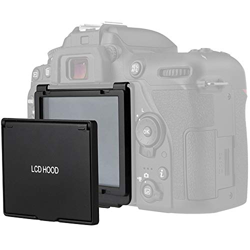 Protector de pantalla para Nikon D7500 y parasol LCD para cámara 6