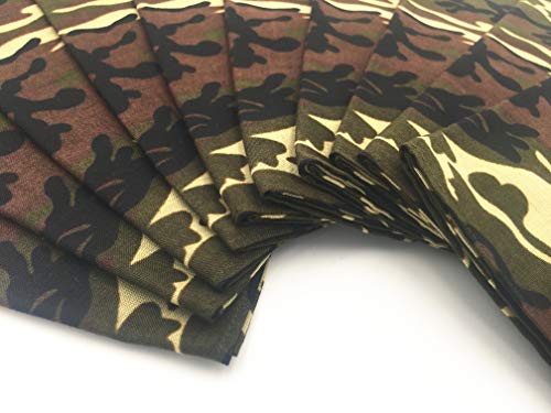 Image of Vamqor 100% Cotton 10 Pack Fine Bandanas