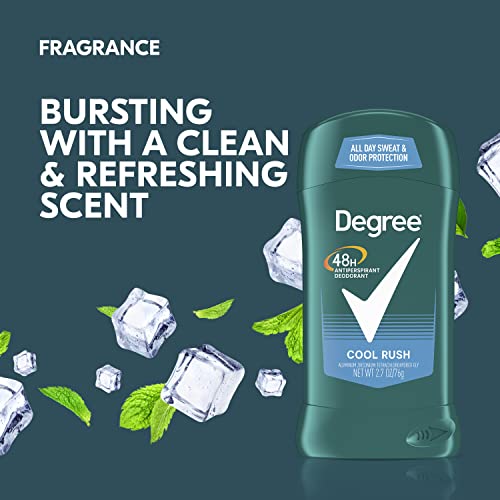 Image of Degree Men Original Antiperspirant Deodorant for Men, 48-Hour Sweat and Odor Protection, Cool Rush 2.7 oz (Pack of 2)