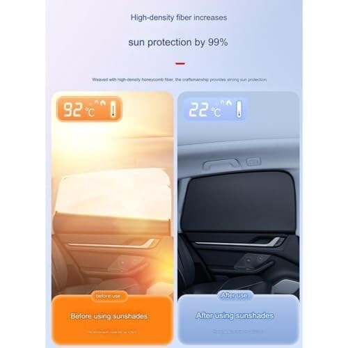 Tendine Tendine parasole laterali per auto con protezione UV, adatte ai bambini, per Toyota Auris 3/5 porte E150 E180 2006-2019, 1 posteriore(‎B Main+Auxiliary)