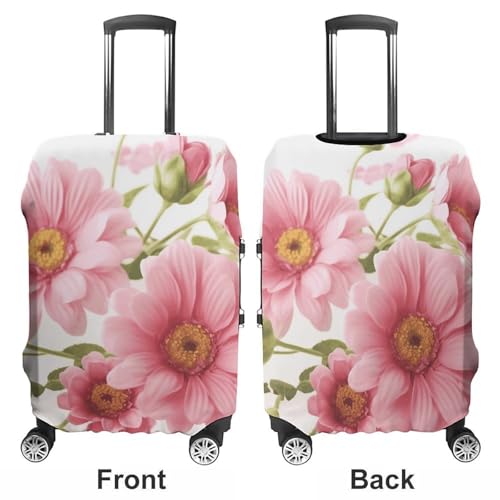 Travel Luggage Cover Protectors Elastic Anti-scratch Suitcase Cover Washable Luggage Sleeve Flowers Suitcase Cover Protector Fit 18-32 Inch Suitcases Travel Accessories XL3