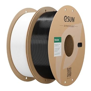 eSUN PLA Filament 1.75mm Cold White+Black,3D Printing PLA Lite Filament