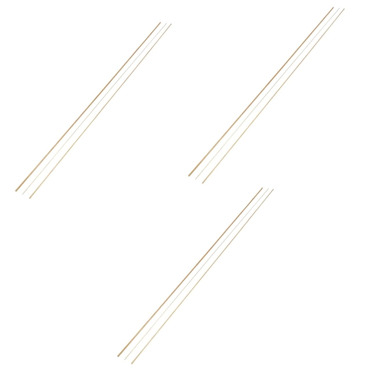 9pcs Brass Rods Solid Round for Craft Projects Multi-Purpose Crafting Supplies Diameter for Handicrafts and Home Projects