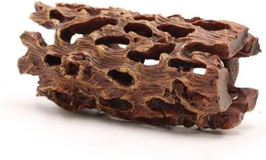 Realistic Resin Tree Cave Decor for Aquarium & Reptile Tank - Fish Shrimp Hideout, Lizard Shelter with Hollow Log Design - Natural Aquascape Terrarium Ornament
