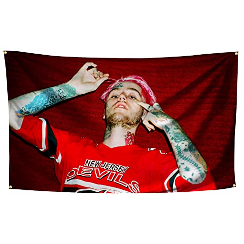 Glokim Lil Peep Tapestry 3×5 Ft Wall Hanging Tapestry Decorative Flag Banner Posters Fashion Wall Pop Art For Home Decor Living Room College Dorm Bedroom #TOP1