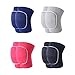 FDJZKFDU Knee Pads Sports Compression Knee Pads Elastic Knee Protector Thickened Sponge Support For Dancing Roller Volleyball Training Knees Brace(Blue,S 25-45kg)