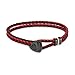 Produktbild Ducati Armband Scudetto aus geflochtenem Leder mit Edelstahlverschluss in der Farbe Rot/Grau mit italienischer Flagge, DTAGB2137509