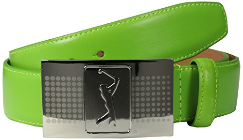 PGA TOUR Men's Plaque Buckle Belt