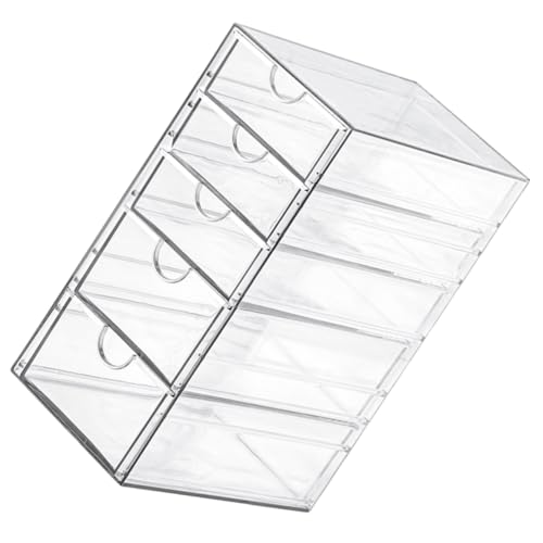 Sosoport Organizer Transparent Desktop Storage Box for Makeup Jewelry Stationery Accessories Efficient Space Saving for Neat Organization