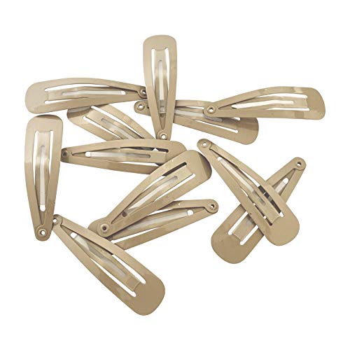 HAARallerliebst More Grip Non-Slip Hair Clips (12 Pieces, Beige, Approx. 5 cm) for Blonde Hair Including Storage Box (Box Colour: Pink) - Image 2