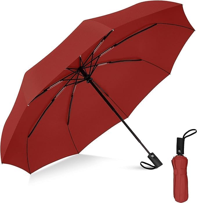 Image of Travel Umbrella Windproof Automatic - Large Size for Men & Women | Strong, Stylish Umbrella for Rain & All Weather