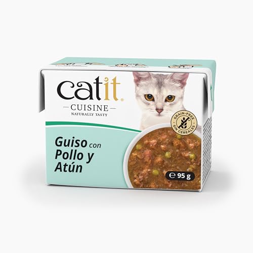 Ensopado para gatos Catit Cuisine, frango e atum -95 g