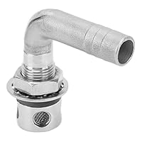 Benzin Tankentlüftung für Boote , Fydun 90° Gas Tank Entlüftung Edelstahl 316 Kraftstofftankentlüftung für 5/8-Zoll Schläuche Yacht Marine