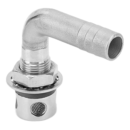 ACAGALA Boat Gas Tank Vent 316 Stainless Steel 90° Compatible with 5/8in Hoses Yacht Marine