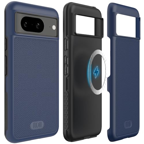 Image of TUDIA MergeGrip Magsafe Compatible for Google Pixel 8 Case - Indigo Blue