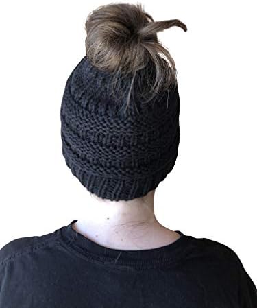 Crochet Messy Bun Beanie Style 