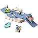 ROBUD Portaavión juguete Set para jugar y coleccionar, montaje en avión, tanque de coche, helicóptero, niños a partir de 3 años