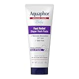 Aquaphor Baby Diaper Rash Paste - For Serious Diaper Rash and Flare-ups - 3.5 Oz. Tube