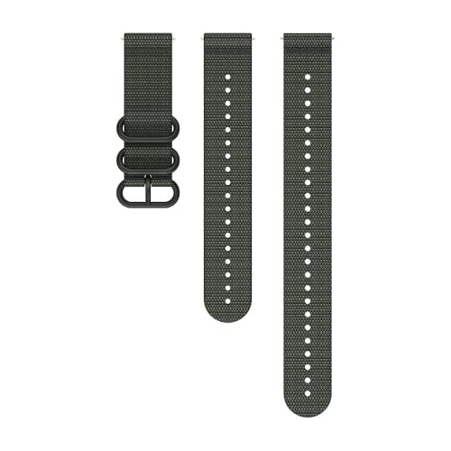SUUNTO 22 EXP1 Stoff Armband Kompatibel Race, Vertical, 9 Peak Pro, 9 Peak, 5 Peak, Watch Strap Weiches Stoff-Ersatzband 22mm Forest Green M+L
