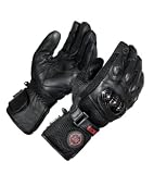 Rebel Tactical Carbon Kevlar Motorcycle Mesh Leather Race Tactical Gloves (X-Large)