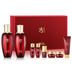 SOORYEHAN HYOBIDAM FERMENTED SKINCARE GIFT SET – Korean Skincare, Revitalizing Toner, Emulsion Lotion, Essence, Cream, Cleansing Foam, Sheet Mask