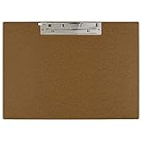 11x17 Hardboard Clipboard, 17 x 11 Inches, Brown (649461)