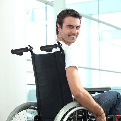 Colexy 2 Stück Komfort Rollatoren Handgriffe, Ergonomisch Geformt, Gummihandgriffe, Rollatorengriff, Rollatorenhalter, Rechts und Links, Handfasser für Mobilitätshilfe, φ 22 mm (Schwarz)