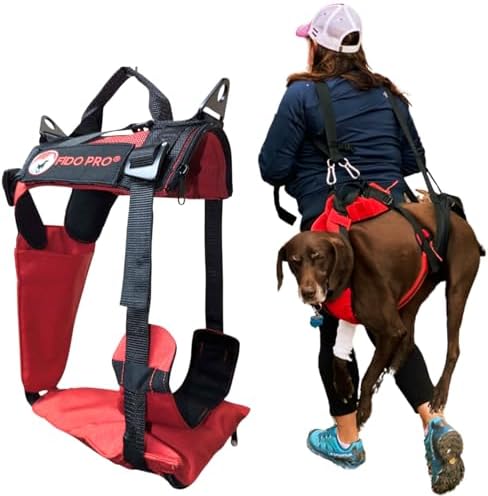 Fido Pro Panza V2 Pop-Up Emergency Rescue Harness - Dog Harness f...