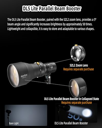 Image of Godox RS60Bi 60W Bi 2800K- 6500K Color LED Light Provides Creative Lighting Control with Multiple Modes, Including CCT, HSI,RGBW, and FX.