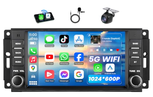 4 +64GB ROM Android 15 Car Radio for Dodge Ram 1500 2500 3500 2009-2012 by Jerqry - Used condition - US$97.57