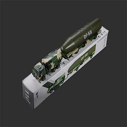 Modelo vehículo misil Dongfeng 5B metal 1:100 miniatura 6