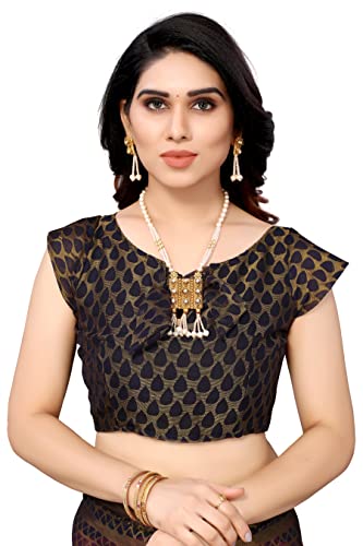 Image of Bee M Pee Designer Womens Woven Chiffon Brasso sarees for women Free