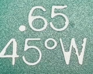 Six Pack - Oil Burner Nozzle, 65 45 W, Semi Solid Spray Green Cap All purpose semisolid Oil Nozzle 65 45 W - Pack of 6