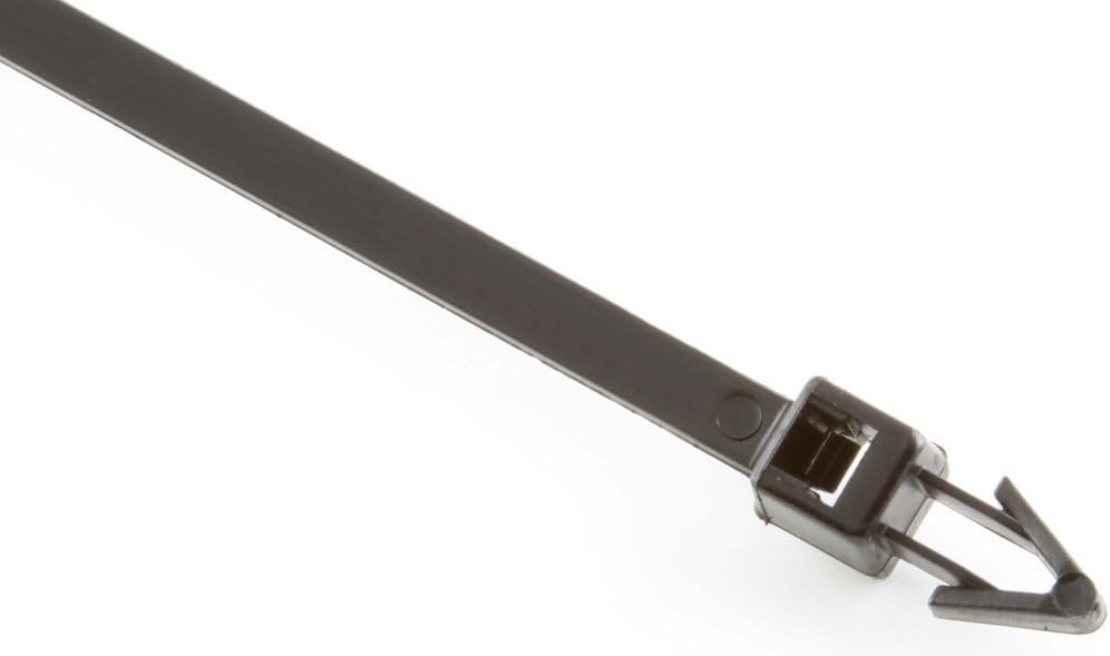 プッシュマウント 7.5インチ 50ポンド UVブラックケーブルタイ - (100本セット)