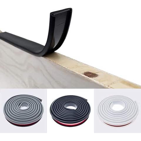 2 mx20 mm veneer ironing edge veneer tape, edge protection, U-shape TPE edge protection strip, furniture edges restoration, self-adhesive edge tape for corner protection, table edge protection (grey) Cover