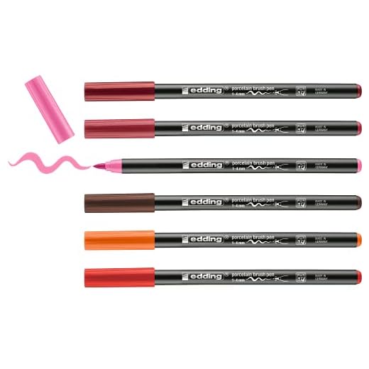 Edding 4200 Porcelana Pincel (Pack de 6)