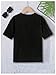 WDIRARA Boy's Cross Graphic T Shirt Short Sleeve Crew Neck Tee Casual Top Black 13Y