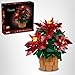 LEGO Icons Poinsettia Building Sets for Adults - Artificial Flowers for Decoration - Festive Holiday Flowers for Table Centerpiece - 10370