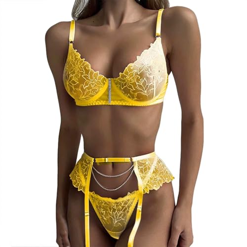 Lencería Mujer Encaje Babydoll Picardias Transparente Lenceria Sexy Disfraces Sexys Conjunto Cuello en V Talla Grande Lingerie Sexi