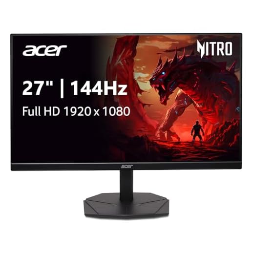 Acer Nitro 27” Gaming Monitor | Full HD 1920 x 1080 | IPS | ZeroFrame | AMD FreeSync | 144Hz Refresh Rate | 1ms (VRB) | sRGB 99% | 1 x Display Port 1.2 and 1 x HDMI 1.4 | KG271 P6bip
