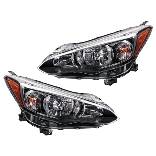 Image of TRQ Headlight Assembly Set SU2502164 SU2503164 Compatible with 2018-2023 Subaru Crosstrek