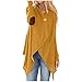 Produktbild H.eternal(TM) Frauen Langarm Patchwork Unregelmäßige Open Front Outwear Mantel Herbst Cardigan Winterjacke Frauen Wasserdicht Mantel Regenmäntel für Grils Gr. 38, gelb