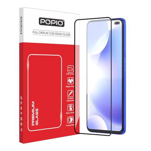 Image of POPIO Military-Grade Gorilla Tempered Glass for Poco X2 / Poco M2 Pro /Redmi K30 / Redmi Note 9 Pro /Redmi Note 9 Pro Max | 9H Hardness, Edge-to-Edge, Bubble-Free