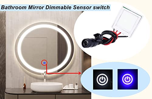 Waterproof Ip67 Bathroom Dimmable Swicth Led Dimmer 12V Touch Sensor 3A Touch Sensor Switch 12V Touch Dimmer For Mirror Light With Dc Connetcor #TOP1